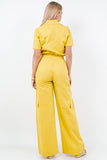 Sun-Kissed Utility Jumpsuit: A Chic Blend of Comfort and Style